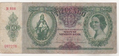 bnk bn Ungaria 10 pengo 1936 circulata foto