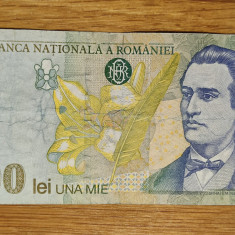 Romania - bancnota de colectie - 1000 lei 1998 B - stare buna - Mihai Eminescu