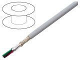Cablu ALPHA WIRE EcoCable Mini 4x24AWG MPPE gri &icirc;nchis 300V 30,5m
