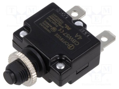 Siguranţă termică OPTIFUSE 4A Imax 1kA 125V 250V 32VDC 50VDC foto