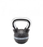 Gantera Kettlebel Exclusiv Premium, 6 kg, Maner crom, Negru