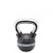 Gantera Kettlebel Exclusiv Premium, 6 kg, Maner crom, Negru