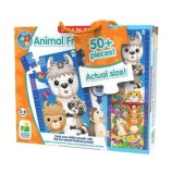 Puzzle inalt de podea - Animale prieteni, 51 piese
