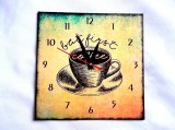 ceas perete cu cana de cafea 34053