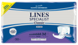 Scutece pentru adulti Lines Specialist Classic Maxi, 8 picaturi, marimea M, 30 bucati, unisex