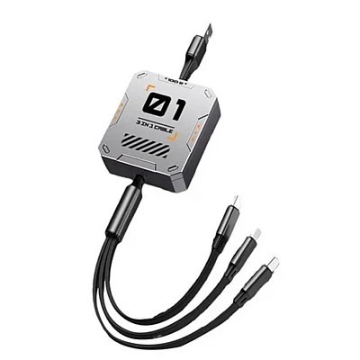 Cablu de date cu 3 mufe diferite Q SJ100 de 100W foto