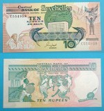 Seychelles 10 Rupees 1989 &#039;Pioneri&#039; UNC serie: C554958 p32