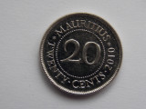 20 CENTS 2010 MAURITIUS, Africa