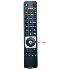 RC5118 Telecomanda pentru LCD NEI,AKAI, DIGIHOME, FINLUX, HITACHI, TELEFUNKEN cu NETFLIX varianta mica cu tastele V+, V-, P+, P- din silicon