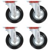 Gossi roti pivotante, 4 buc., 160 mm