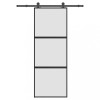 Ușă glisantă cu set de feronerie sticlă temperată și aluminiu
