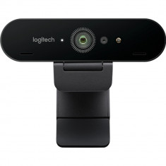 Camera Web Brio (C1000E) 4K Ultra HD, Zoom x5, Tehnologia Right Light, Microfon, Anulare A Zgomotului, Negru foto