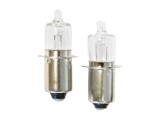 Set 2 becuri halogen pentru bicicleta Dresco 6V 3W, de schimb pentru far bicicleta