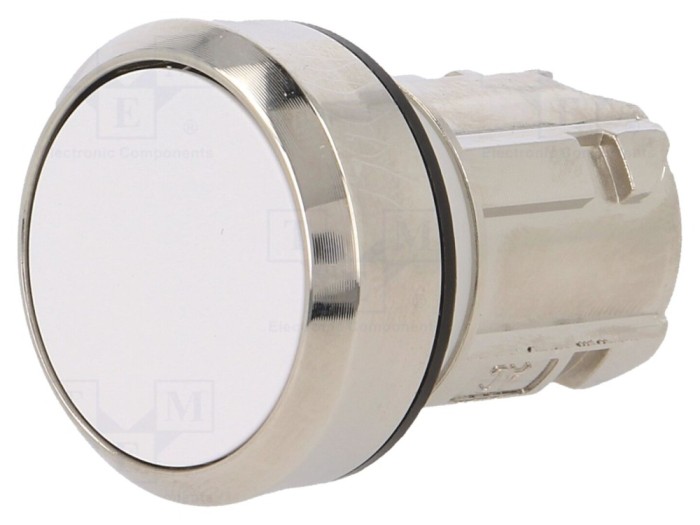 Comutator apăsare 22mm albă