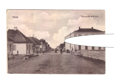 CP Teius - Hotelul Oroszlan, pana in 1918, necirculata, animata, stare buna foto