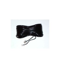 Cablu telefon extensie negru 3m RJ11 foto