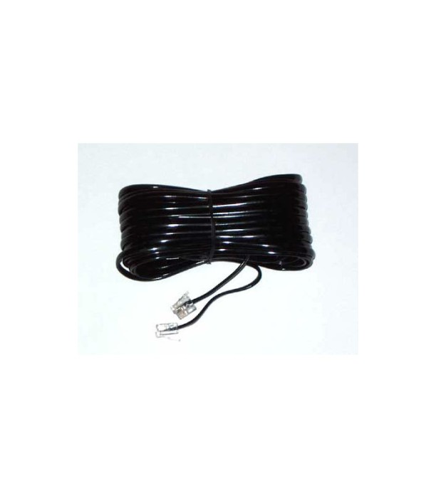 Cablu telefon extensie negru 15m RJ11