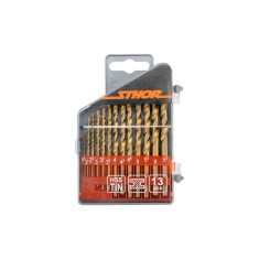 Set 13 burghie titan pentru metal de 1,5 - 6,5 mm Sthor 22300
