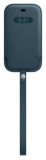 Protectie Toc Apple Leather Sleeve with MagSafe Baltic Blue Seasonal Nov 2020 mhmq3zm/a pentru Apple iPhone 12 mini (Albastru)