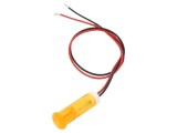 Lampă de control LED portocalie &Oslash;8mm - 24V DC, montare snap-in
