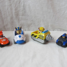 Set 4 Masinute cu Figurine Paw partol Chase /Zuma/Rubble =patrula catelusilor