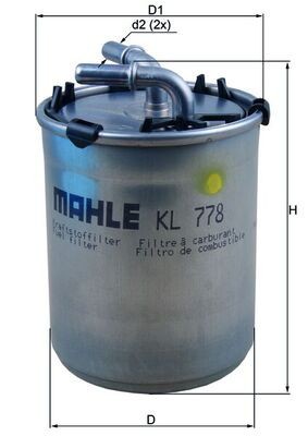 MAHLE KL 778 filtru combustibil