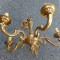Spectaculos candelabru antic din bronz masiv in stilul francez Louis cu 5 brațe