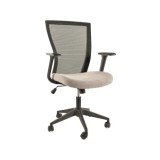 Scaun birou ergonomic SL Q328, mesh, inaltime reglabila, roti pivotante, cadru polipropilena, 136 kg, negru/gri
