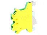 Conector &Icirc;mbinare Șine 0,2-4mm2 2 Borne Galben-Verde