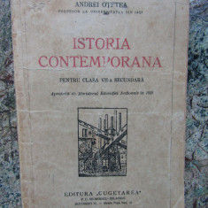 ISTORIA CONTEMPORANA CLASA A VII-A.ANDREI OȚETEA-1938