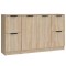 Servante, 3 piese, stejar sonoma, lemn prelucrat