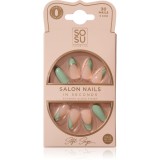 SOSU Cosmetics Salon Nails unghii artificiale culoare Soft Sage 30 buc