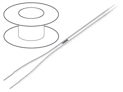 Cablu Silicon Alb 2x0,5mm2 OFC 100m foto