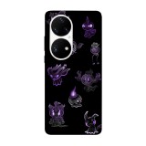 Husa compatibila cu Huawei Nova Y70 model Neon Ghost pokemon, Silicon, TPU, Viceversa, Transparent, Carcasa