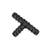 Teu tub picurare 16 mm , conector insert in T, pentru ramificatii irigatii, push-fit cu striatii