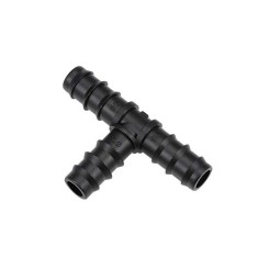 Teu tub picurare 16 mm , conector insert in T, pentru ramificatii irigatii, push-fit cu striatii
