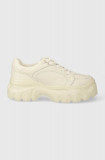 Desigual sneakers din piele Chunky culoarea bej, 24SSKL01.1011