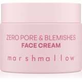 Nacomi Zero Pore &amp; Blemishes cremă pentru față impotriva imperfectiunilor pielii MARSHMALLOW 40 ml