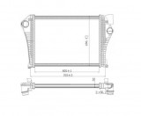 Intercooler Cadillac XT5, 2017-, motor 2.0 T 177/192kw, benzina, cu/fara AC, aluminiu brazat/plastic, 605x445x32 mm,, Rapid
