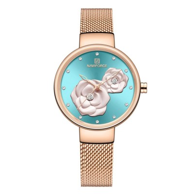 Ceas femei Naviforce Elegant Auriu Quartz foto