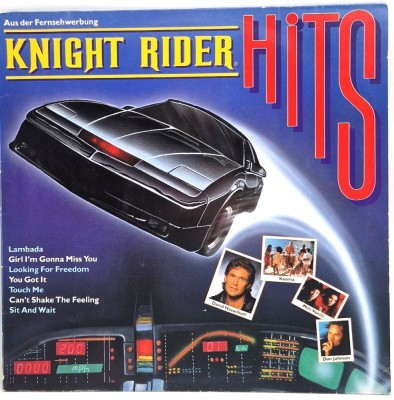 Various &amp;lrm;&amp;ndash; Knight Rider Hits NM / VG+ vinil LP disc Ariola Germania 1990 synth pop rock foto