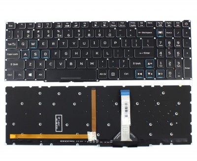 Tastatura Acer Nitro 5 AN515-56 iluminata RGB backlit, Nitro 5 AN515-57 iluminata RGB backlit, Nitro 5 foto