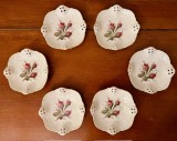 6 FARFURIOARE DIN PORTELAN - MARCAJ CLASSIC ROSE COLLECTION ROSENTHAL GROUP D10,2CM