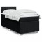 vidaXL Pat box spring cu saltea, negru, 90x190 cm, textil 3289239