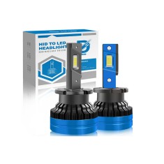 Set 2 becuri LED D2S/R , conversie HID to LED, 35W/Bec, 10000LM, 6500k