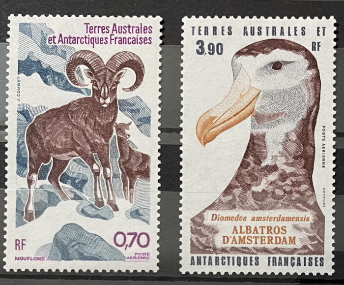 Teritoriul Sudic si Antarctic Francez (TAAF) 1985 Fauna Antarctica, serie MNH