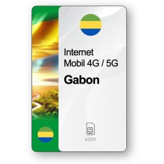 eSIM Internet Gabon, valabil 7 zile, trafic 1 GB, Standard