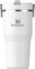 Termos Stanley IceFlow Flip Straw Tumbler 2.0, 0.6L, Alb, Otel Inoxidabil, Izolat, Bauturi Reci/Calde, Camping, Sport