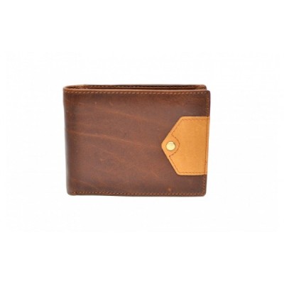 Portofel barbati din piele naturala - de culoare maro - CH1105M foto