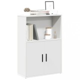 vidaXL Bibliotecă, alb, 60x24x85 cm, lemn prelucrat